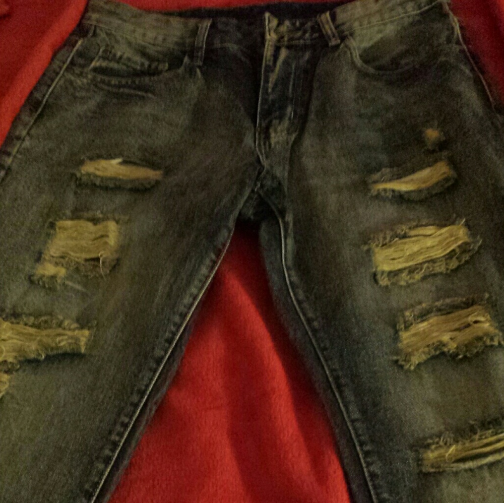 Stylish men's blue jeans